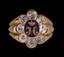 RING with the Emperor Nicholas I's Monogram
Gold, semi-precious stones, diamonds, enamel