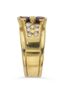 CHRISTOPHE MARTIN
14K YELLOW GOLD DIAMOND AND RUBY RING, CIRCA 1990s