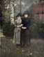 NIKOLAI KORNILIEVICH BODAREVSKY (1850–1921)
Two young women in a garden