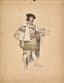 ALPHONSE MUCHA (1860-1939)
Costume design of the Duke for ‘Lorenzaccio’ by Alfred de Musset in Paris in 1896