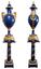 PAIR OF MAJESTIC ROYAL BLUE LAPIS LAZULI PEDESTALS AND VASES, EARLY XX CENTURY
NEOCLASSICAL STYLE