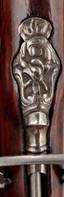 French hunting ri e with a  intlock, circa 1800, with a silver instrument.