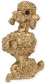 BROCHE ‘CANICHE’ EN OR JAUNE 14K