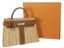 HERMES PICNIC KELLY 35 Osier et cuir Barenia, finitions en métal palladié, 2012