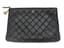 CHANEL
O CASE CLUTCH BLACK LEATHER AND GOLD TONED HARDWARE