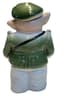 CERAMIC PIG FIGURINE IN MILITARY CLOTHES
Germany, 1930s