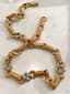 FARAONE 18K GOLD AND AQUA MARINE NECKLACE