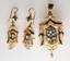 Napoleon III period half set
Pair of earrings and a pendant in gold set with rose cut diamonds and pearls, 18k gold, Weight: 14,5 grs