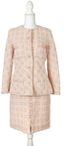CHANEL BY KARL LAGERFELD READY TO WEAR SPRING 1995
Pink tweed and sequin skirt suit