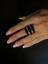 (Δ) GOLD, DIAMOND, AND ONYX RING