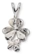 ‘FLOWER’ SILVER AND ZIRCONIUM PENDANT