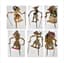 SET OF OF SIX WAYANG KULIT SHADOW PUPPETS, INDONESIA, 20TH CENTURY