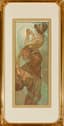 ALPHONSE MUCHA (1860-1939)
Lot of two lithographs: series 'The Moon and the stars’ - L’Etoile Polaire and La Lune