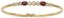 BRACELET JONC ARTICULÉ EN OR JAUNE 18K, DIAMANTS ET RUBIS