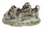 ‘JOUTES DE CARLINS’ ENSEMBLE DE DEUX GROUPES EN PORCELAINE
MEISSEN, D’APRES MODELE DE JOHANN JOACHIM KÄNDLER, 19EME ET 20EME SIECLES