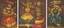 Leonid Sergeev (1948)
Triptych. Elfs’ Masquarade. 1976
