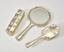 VIENNESE SILVER TOILET SET
3 PARTS, CONSISTING OF HAND MIRROR,
HAIR AND CLOTHES BUST
COMPANY LOGO ALEXANDER STURM