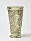 Silver-gilt beaker decorated with a floral ornament with the architectural elements.
Unidentified master, Russia, Moscow, 1768
(during the reign of Catherine the Great)