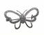 WHITE GOLD BUTTERFLY BROOCH