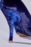 DOLCE & GABBANA
Navy blue velvet high heels with embroidered logo