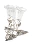BELFIORE STERLING SILVER AND CRYSTAL VASE
