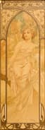 ALPHONSE MUCHA (1860-1939)
Lot of four lithographs - Series ‘The times of the day’ 1899: Morning awakening, High noon, Evening dreams, and Night rest