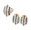 ‘TUTTI FRUTTI’ RING AND PAIR OF EARRINGS IN 18K GOLD, EMERALDS, RUBIES, SAPPHIRES AND DIAMONDS