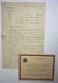 HUBERT LYAUTEY (1854-1934)
AUTOGRAPH LETTER SIGNED 1898
AND INVITATION CARD, 1937