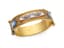 19th CENTURY MICRO MOSAIC 18K YELLOW BANGLE BRACELET