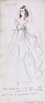 KARL LAGERFELD (1933-2019)
The original costume sketch for Elisabeth Taylor