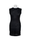 CHANEL BY KARL LAGERFELD CIRCA 2000S
Black knit transparent summer dress with decorative CC rear button