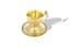 FRENCH EMPIRE SILVER GILT CUP AND SAUCER, 1819-1838