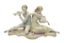 ‘LES MUSICIENS’ GROUPE EN PORCELAINE HUTSCHENREUTHER, D’APRÈS UN MODÈLE DE CARL WERNER, MILIEU DU 20ÈME SIÈCLE