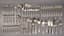 ORIOL BARCELONA EXCEPTIONAL SILVER CUTLERY SET, CIRCA 1880, 125 PIECES