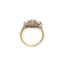 18K YELLOW AND WHITE GOLD, DIAMOND RING