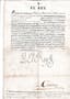 CARLOS IV (1748-1819)
KING OF SPAIN (1788-1808)
Autograph and partly typed letter, signed «Yo El Rey» Aranjuez 7 June 1806, countersigned «José A Caballero»
and countersigned on the reverse in Madrid on 11 June 1806 and 14 June 1806.