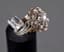 FLOWER DIAMOND, YELLOW, AND WHITE GOLD RING, 1960S