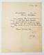 GENERAL E. K. MILLER (1867-1939) Handwritten letter addressed to T. Aleksinskaya.