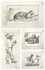 ILYA KABAKOV (1933 – 2023)
Set of nine original drawings: Illustrations for ‘L’ arbre merveilleux et autres contes de fées', 1980
