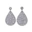MOONSTONES AND DIAMONDS TEARDROP EARRINGS