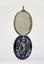 ENAMEL AND SILVER MIRROR PENDANT