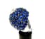 ‘DOME’ SAPPHIRE AND DIAMOND 18K GOLD RING