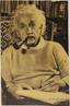 EINSTEIN ALBERT. 1879-1955.
Portrait with autograph.