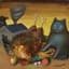 NATALIA PASHUKOVA (B. 1950)
Still Life with a blue cat