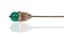 CARTIER NY 14K GOLD AND CHRYSOPRASE 
TIE /HAT PIN, CIRCA 1950
Gold tie pin set with a chrysoprase