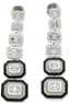 GIRONA PRIVÉ 18K WHITE GOLD DIAMOND, BLACK ONYX AND MOTHER-OF-PEARL PENDANT EARRINGS