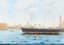 LEONID BLINOV (1867-1903)
The Imperial Yacht ‘Standart’ in the St. Petersburg
Harbor