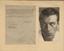 GARY COOPER (1901- 1961)
Typed letter signed and photograph Contract letter addressed to Warner and approved by Warner with photograph on passe-partout.