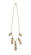18K YELLOW GOLD, TURQUOISE AND FINE PEARL NECKLACE WITH PENDANTS
