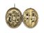 PENDENTIF-ICÔNE TRIPTYQUE EN ARGENT RUSSE REPRÉSENTANT LA MÈRE DE DIEU 'JOIE DE TOUS LES AFFLIGÉS' ET LES SAINTS CONSTANTIN ET HÉLÈNE